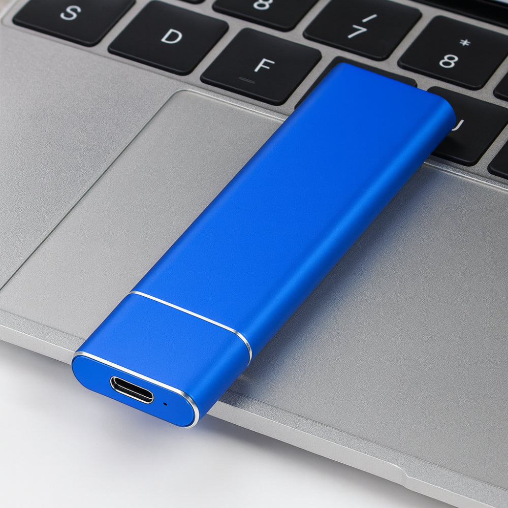 External Hard Drive Slim Aluminum 500GB USB 3.2