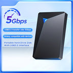 External Hard Drive USB 3.0 Slim & Travel-Friendly
