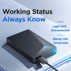 External Hard Drive USB 3.0 Slim & Travel-Friendly