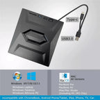 External Optical Drive 24X Read Speed SD Card Slot