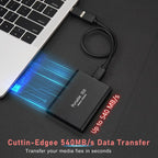 External SSD 128TB USB-C High-Speed Shock-Resistant