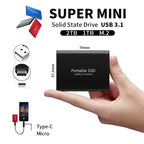 External SSD 2 TB USB 3.1 Plug & Play