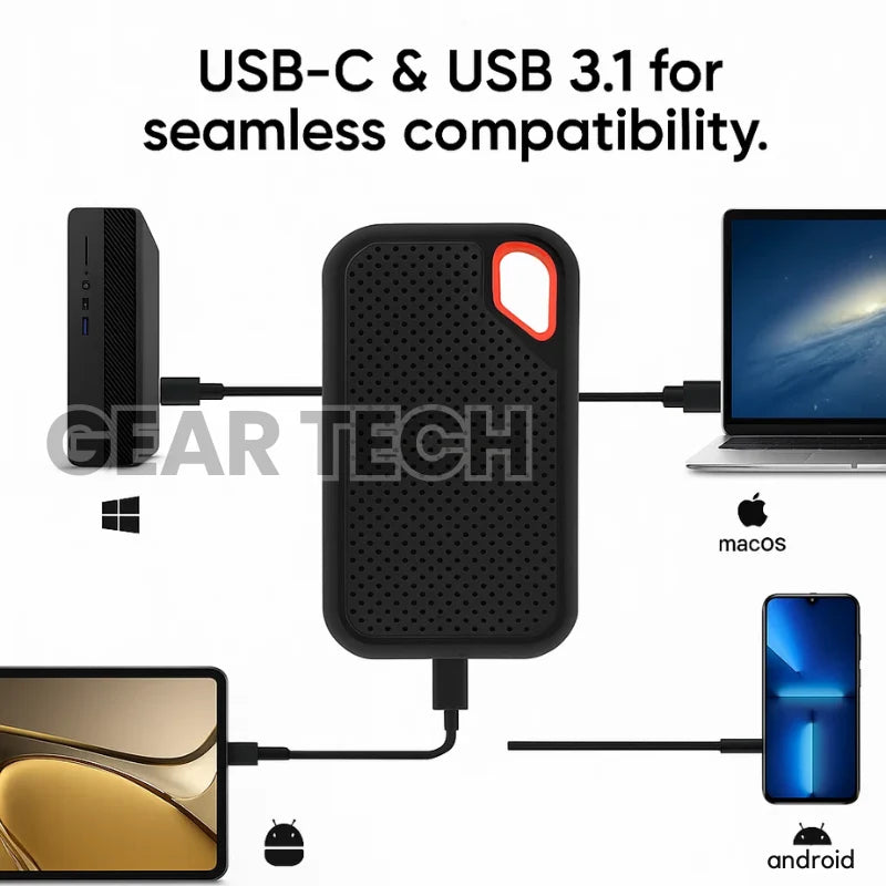 External SSD 2TB High-Speed USB-C