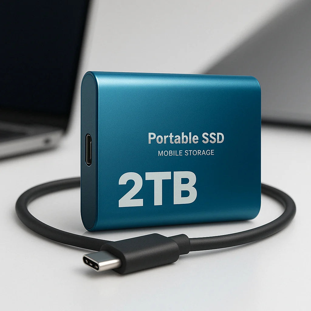 External SSD 2TB USB-C Shock-Resistant