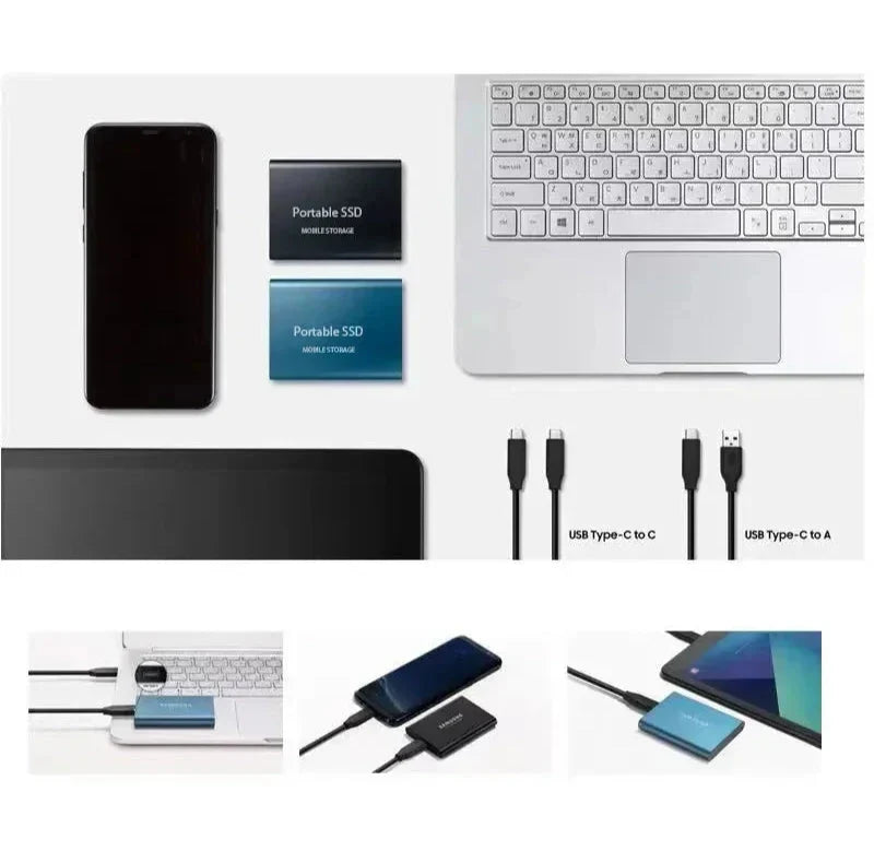 External SSD 2TB USB-C Shock-Resistant