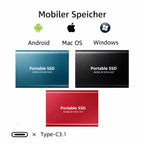 External SSD 2TB Ultra-Fast Aluminum Case