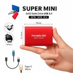 External SSD High-Speed USB 3.0 Up To 32 TB