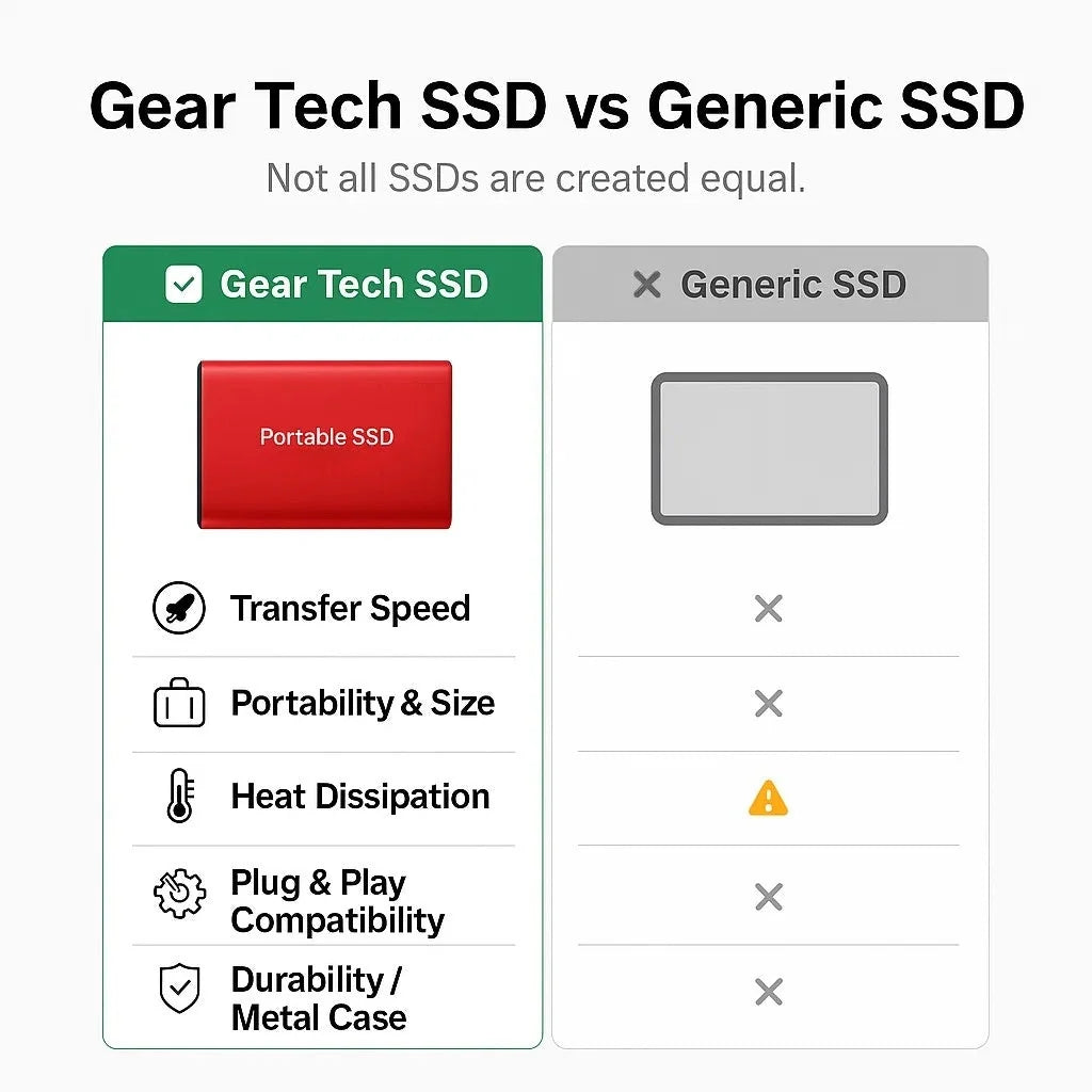 External SSD High-Speed USB 3.0 Up To 32 TB