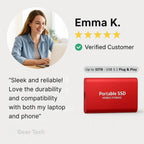 External SSD High-Speed USB 3.0 Up To 32 TB