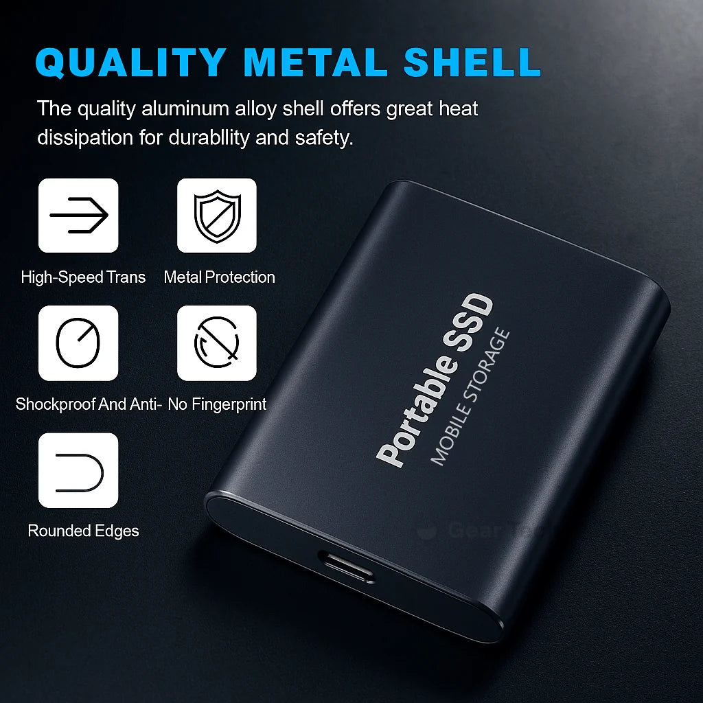 External SSD High-Speed USB 3.0 Up To 32 TB