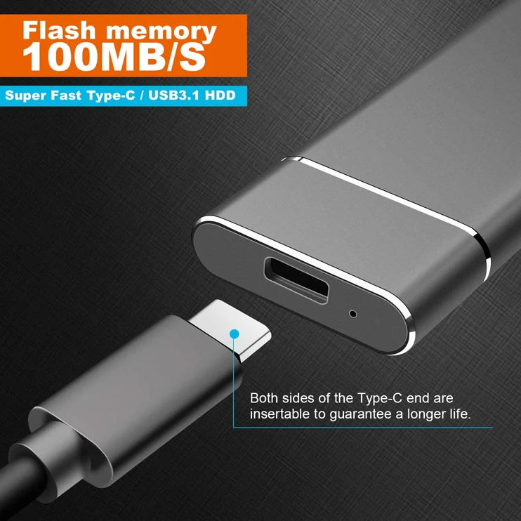 External SSD USB 3.1 Aluminum Up To 16 TB