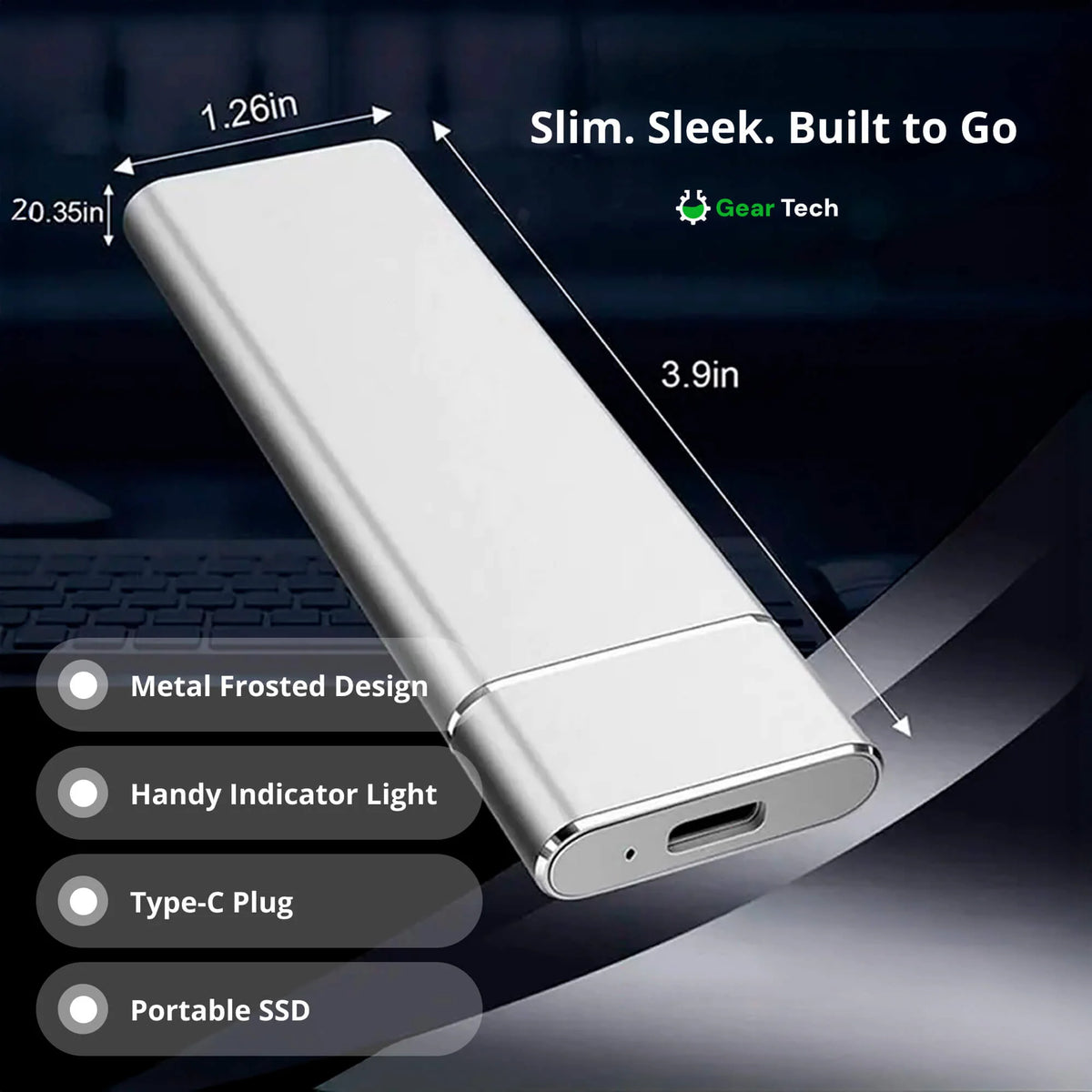 External SSD USB 3.2 High-Speed Up To 30 TB