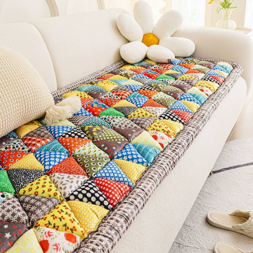 Extra-Thick Non-Slip Quilted Sofa Cover (Machine Washable)