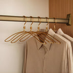 Extra-Wide Rust-Resistant Aluminum Clothes Hangers (Set of 6)