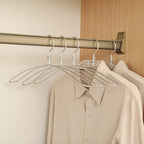 Extra-Wide Rust-Resistant Aluminum Clothes Hangers (Set of 6)