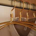 Extra-Wide Rust-Resistant Aluminum Clothes Hangers (Set of 6)