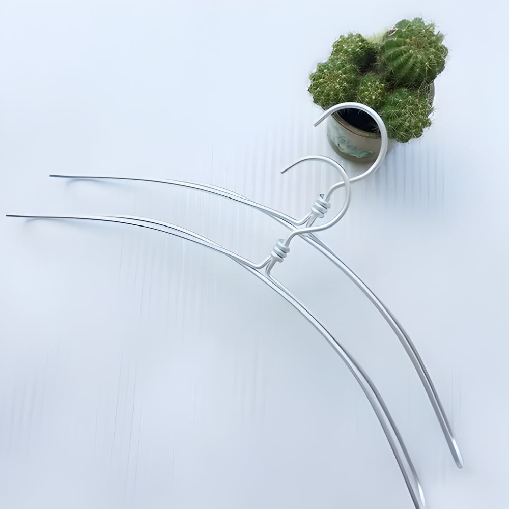 Extra-Wide Rust-Resistant Aluminum Clothes Hangers (Set of 6)