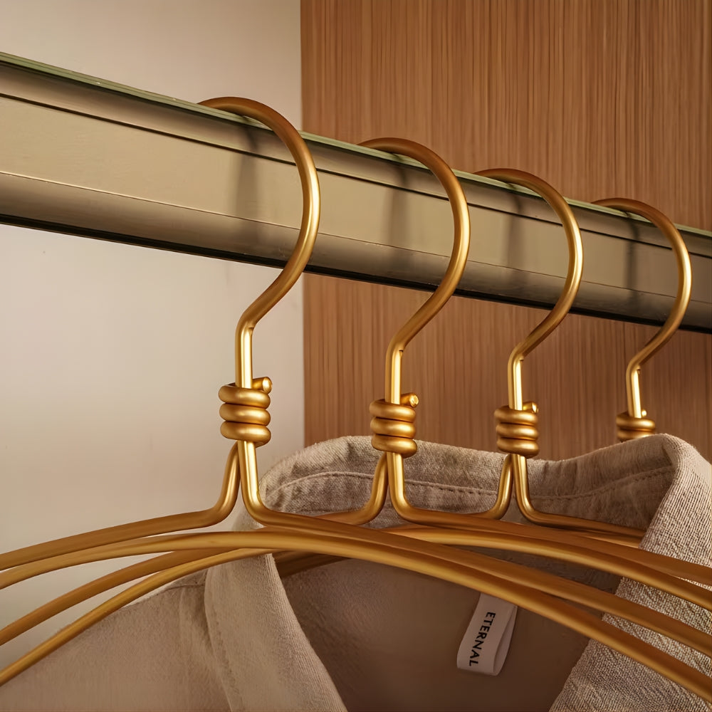 Extra-Wide Rust-Resistant Aluminum Clothes Hangers (Set of 6)