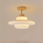 Eye-Care Cream Glass Flush Mount Ceiling Light