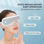 Eye Massager Air Compression Heat & Vibration USB Rechargeable