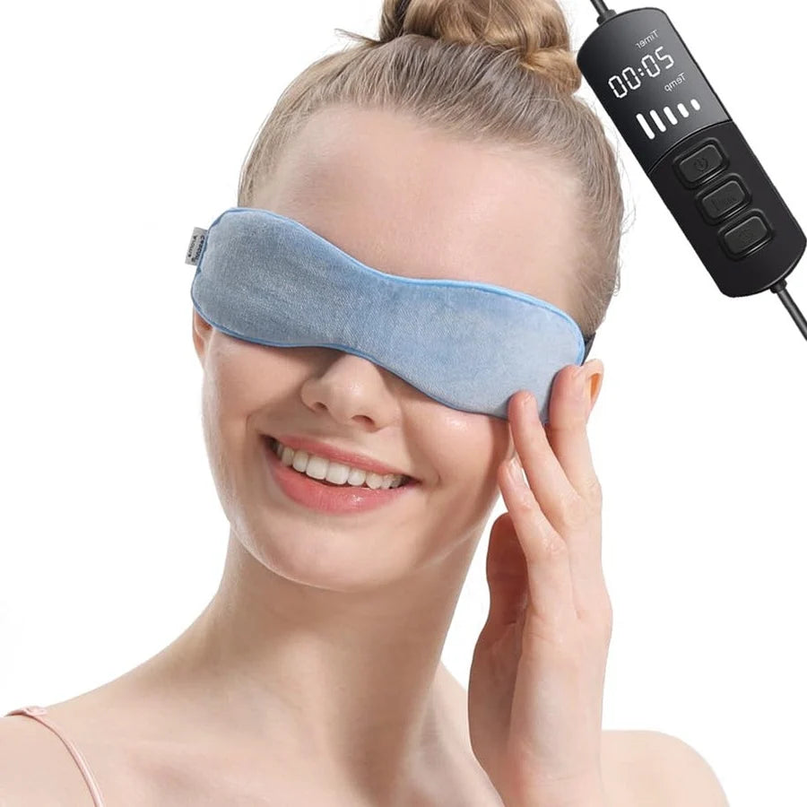 Eye Warm Compress Mask USB-Powered Adjustable Heat & Timer