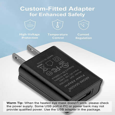 Eye Warm Compress Mask USB-Powered Adjustable Heat & Timer