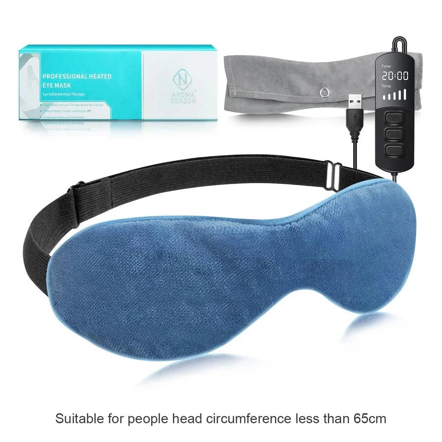 Eye Warm Compress Mask USB-Powered Adjustable Heat & Timer