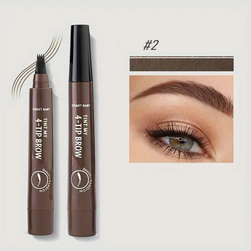 Eyebrow Pen Fine-Tip Smudge-Proof Long-Wearing 5 Shades