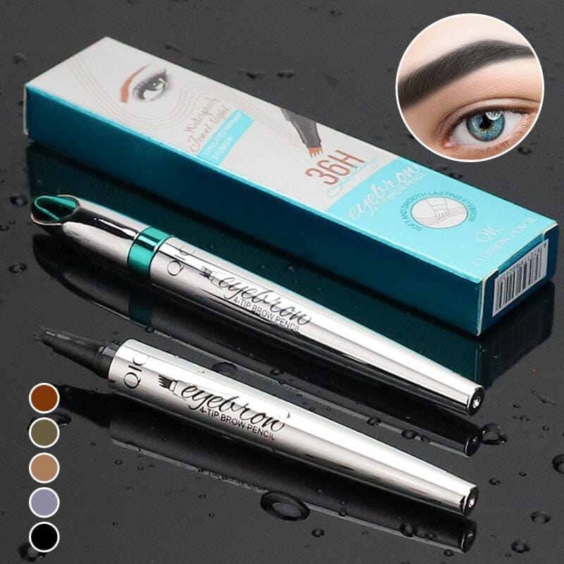 Eyebrow Pen Four-Tip Microblading Effect Waterproof & Long-Lasting