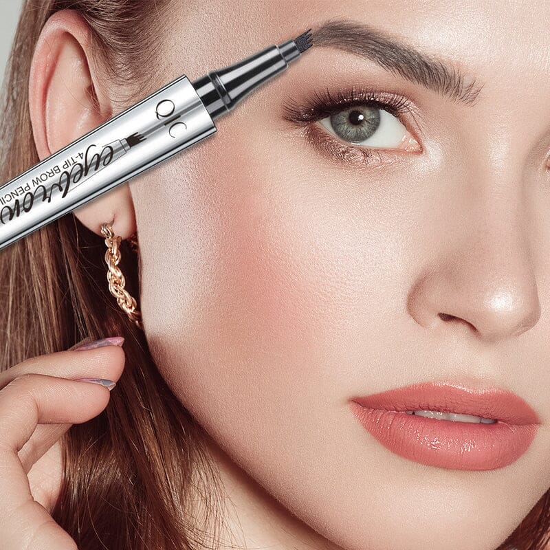 Eyebrow Pen Four-Tip Microblading Effect Waterproof & Long-Lasting