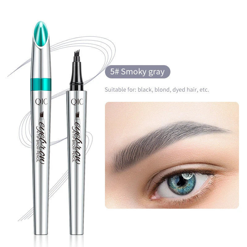 Eyebrow Pencil Four-Tip Applicator Water-Resistant & Smudge-Proof