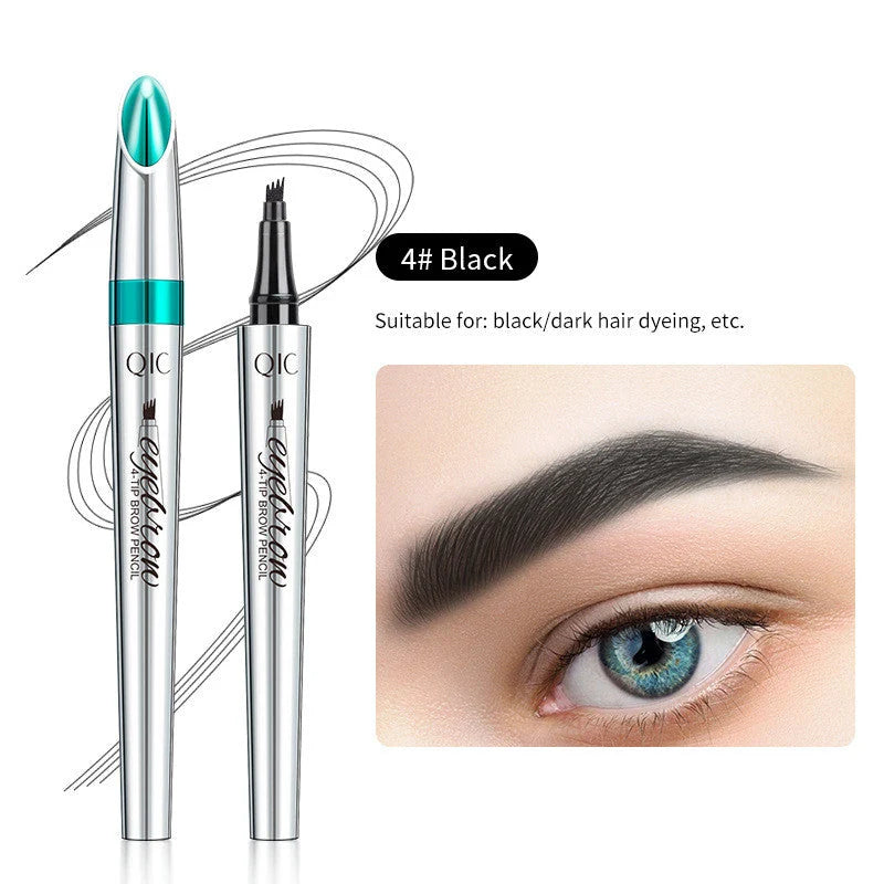 Eyebrow Pencil Four-Tip Applicator Water-Resistant & Smudge-Proof