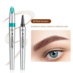 Eyebrow Pencil Four-Tip Applicator Water-Resistant & Smudge-Proof
