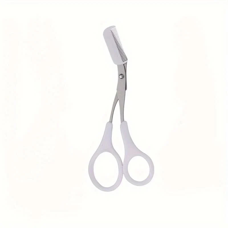 Eyebrow Scissors Stainless Steel Precision Blades Mini Comb