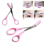 Eyebrow Scissors Stainless Steel Precision Blades Mini Comb