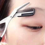 Eyebrow Scissors Stainless Steel Precision Blades Mini Comb