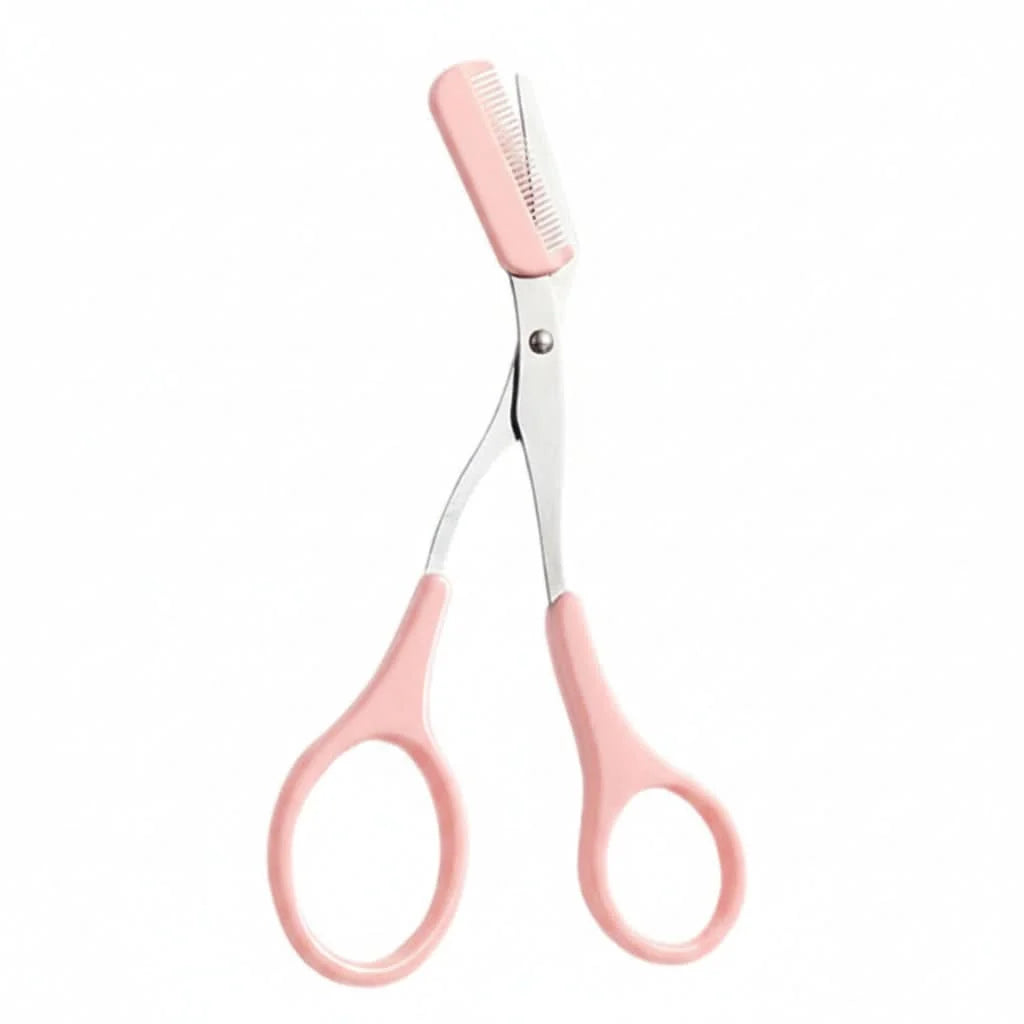 Eyebrow Scissors Stainless Steel Precision Blades Mini Comb
