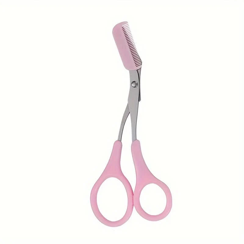Eyebrow Scissors Stainless Steel Precision Blades Mini Comb