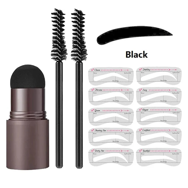 Eyebrow Stamp Kit 5 Natural Shades & Pre-Shaped Stamps