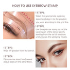 Eyebrow Stamp Kit 5 Natural Shades & Pre-Shaped Stamps