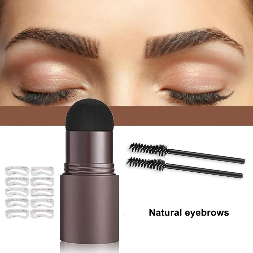 Eyebrow Stamp Kit 5 Natural Shades & Pre-Shaped Stamps