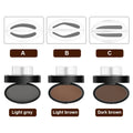 Eyebrow Stamp Set Waterproof Matte Finish Stencils & Sponge