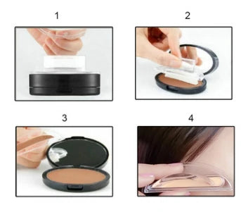 Eyebrow Stamp Set Waterproof Matte Finish Stencils & Sponge