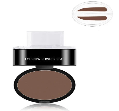 Eyebrow Stamp Set Waterproof Matte Finish Stencils & Sponge