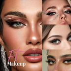 Eyeliner & Lash Stickers Winged Metallic Self-Adhesive Reusable