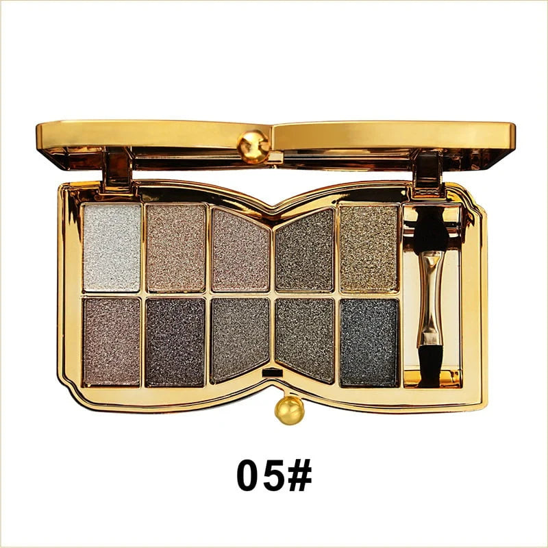 Eyeshadow Palette 10 Glitter Shades Highly Pigmented & Long-Lasting