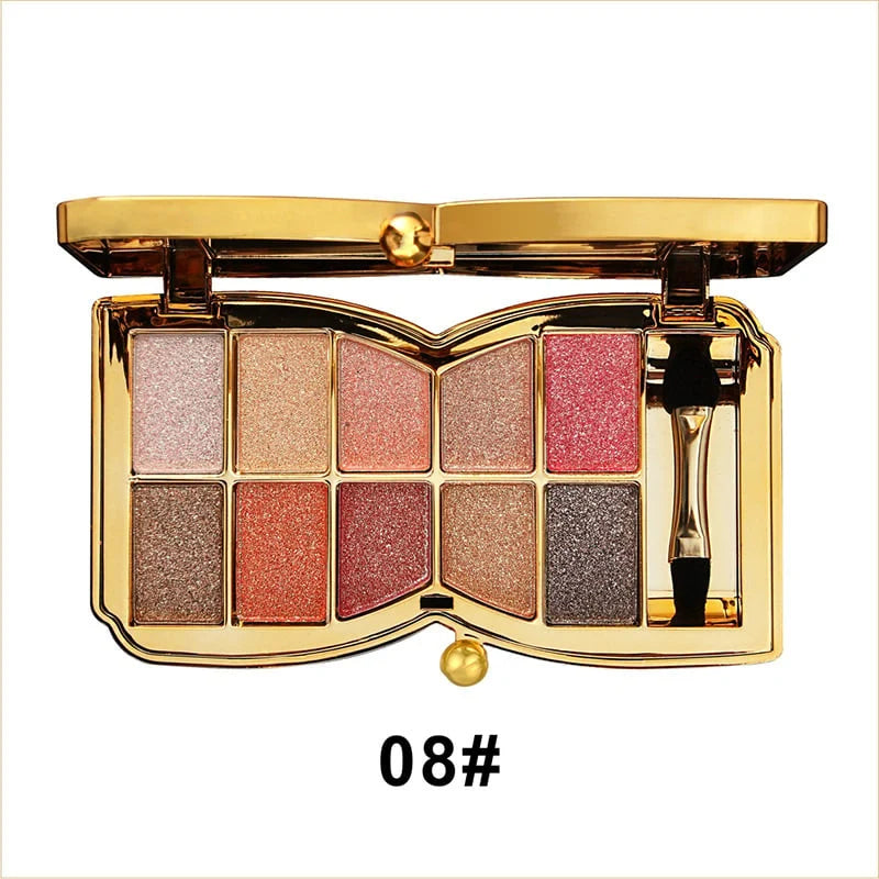Eyeshadow Palette 10 Glitter Shades Highly Pigmented & Long-Lasting
