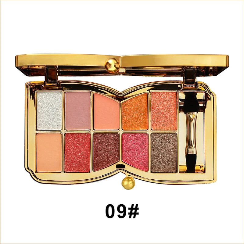 Eyeshadow Palette 10 Glitter Shades Highly Pigmented & Long-Lasting