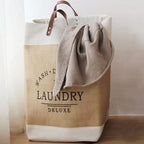 Fabric Storage Basket Foldable Reinforced Seams & Handles
