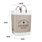 Fabric Storage Basket Foldable Reinforced Seams & Handles